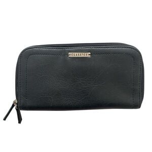 Classics Vintage Genuine Leather Double Zipper Wallet